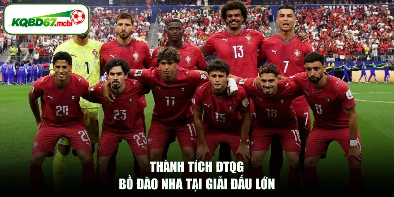 Thành tích ĐTQG Bồ Đào Nha tại giải đấu lớn